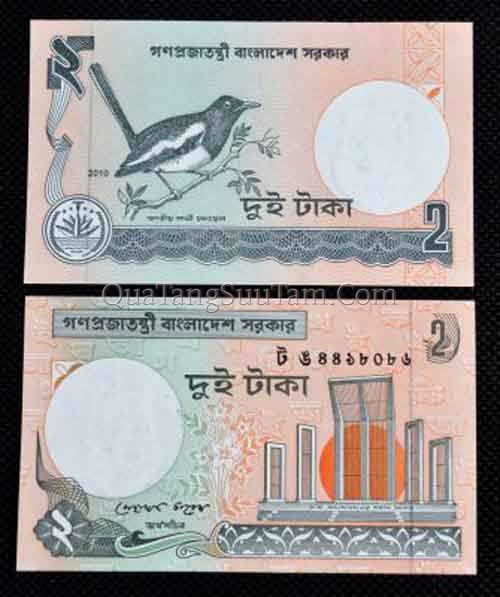 Bangladesh 2 Taka 2010. UNC _ 20K